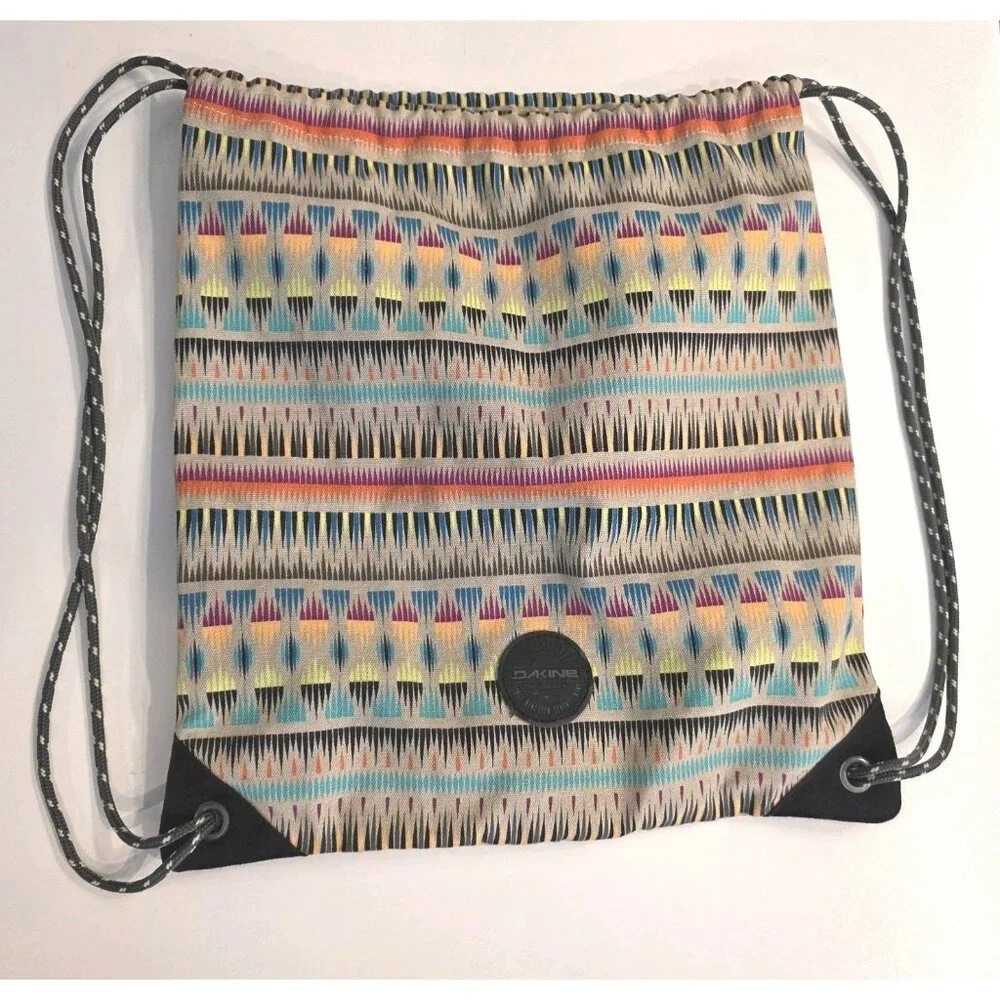 Dakine Cinch Pack Backpack Drawstring Bag Tribal Look‎